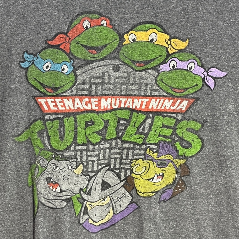 Teenage Mutant Ninja Turtles Gray Graphic Tee
